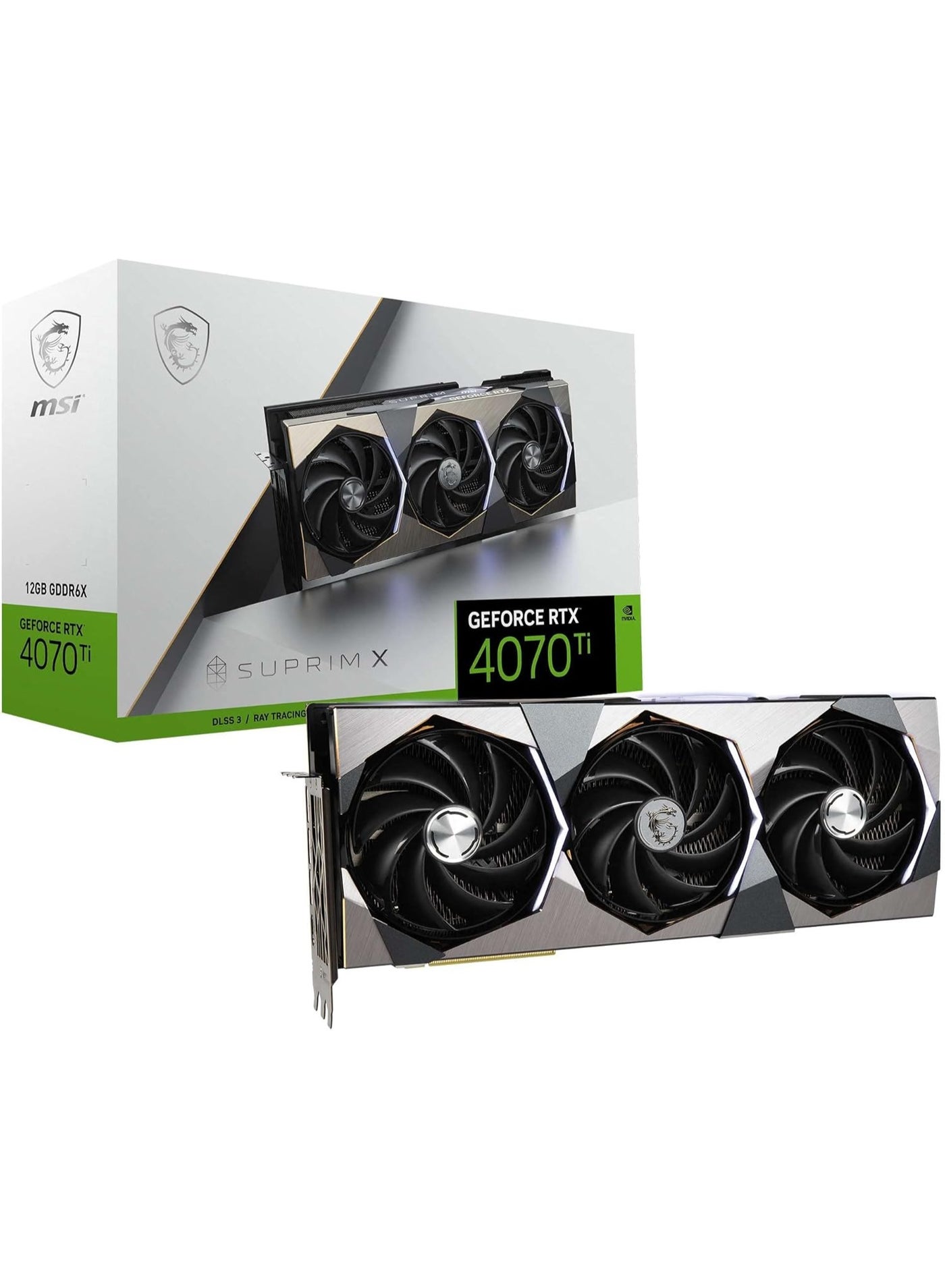 Gaming GeForce RTX 4070 Ti, 12GB GDRR6X, 192-Bit, Extreme Clock: 2790 MHz, HDMI/DP Nvlink Tri-Frozr 3 Ada Lovelace Architecture Graphics Card (RTX 4070 Ti SUPRIM X 12G)